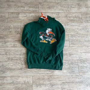 NWT U Miami Hoodie Embroidered Large